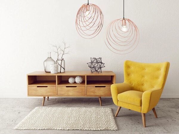 ΓΕΩΜΕΤΡΙΚΟ ΦΩΤΙΣΤΙΚΟ ΟΡΟΦΗΣ APP427-1CP Rose Gold