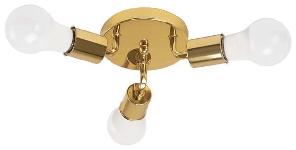 Τριπλό Μεταλλικό Φωτιστικό Οροφής Plafond APP704-3C Gold