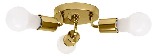 Τριπλό Μεταλλικό Φωτιστικό Οροφής Plafond APP704-3C Gold