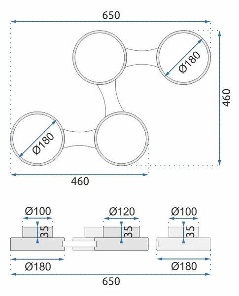 APP527-4C ΦΩΤΙΣΤΙΚΟ ΟΡΟΦΗΣ Μαύρο