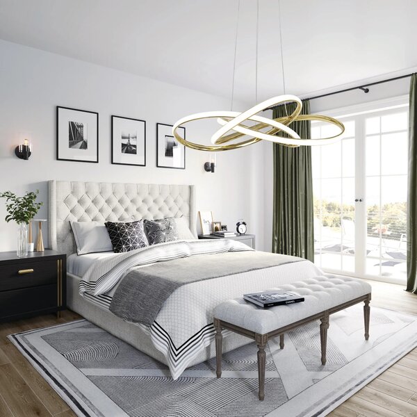 Μοντέρνο φωτιστικό οροφής LED + REMOTE APP815-CP Node Gold