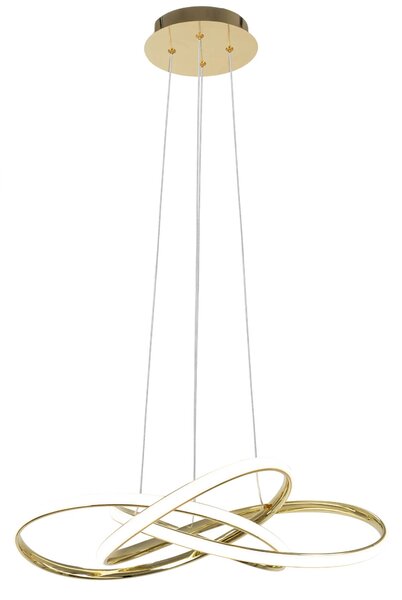 Μοντέρνο φωτιστικό οροφής LED + REMOTE APP815-CP Node Gold