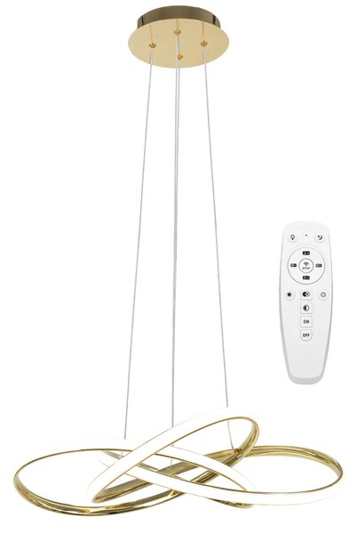 Μοντέρνο φωτιστικό οροφής LED + REMOTE APP815-CP Node Gold