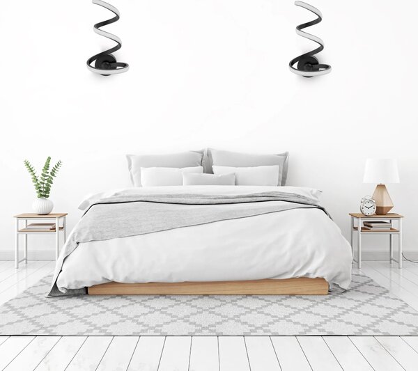 ΦΩΤΙΣΤΙΚΟ ΤΟΙΧΟΥ LED SPRING UP APP829-W ΜΑΤ Μαύρο