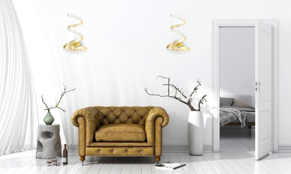 ΦΩΤΙΣΤΙΚΟ ΤΟΙΧΟΥ LED SPRING UP APP830-W Χρυσό