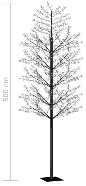 VidaXL Χριστουγεννιάτικο Δέντρο Κερασιά 2000 LED Ψυχρό Λευκό Φως 500εκ