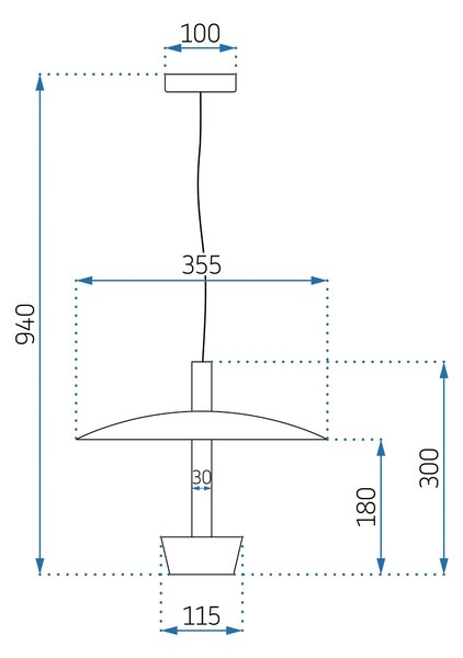 APP914-1CP Κρεμαστό φωτιστικό