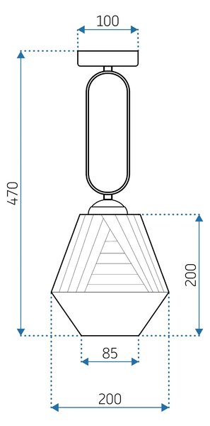APP1025-1CP Κρεμαστό φωτιστικό