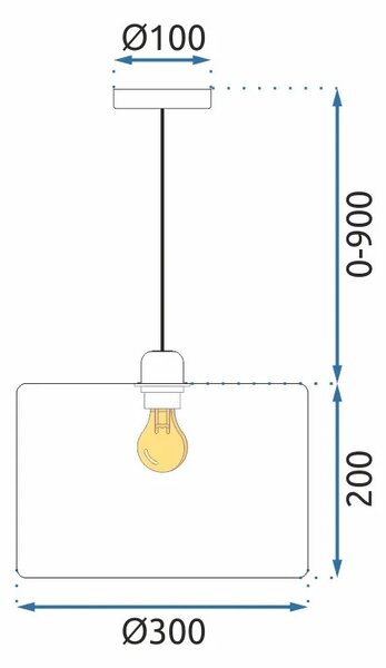 Κρεμαστό φωτιστικό APP1015-1CP