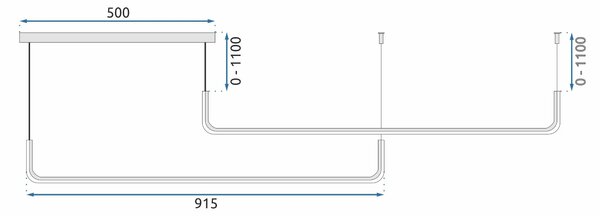Κρεμαστό φωτιστικό οροφής Led APP980-CP