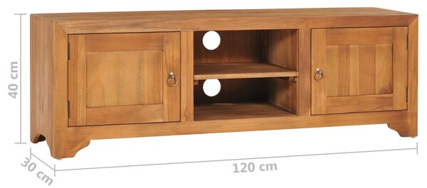 VidaXL Έπιπλο Τηλεόρασης 115 x 30 x 40 εκ. από Μασίφ Ξύλο Teak