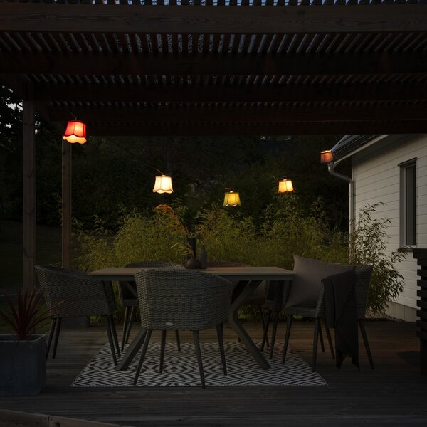 Konstsmide Christmas Σύστημα φωτιστικών αλυσίδων LED Party Extension, πολύχρωμο, IP44, ρυθμιζόμενος, Πολύχρωμο, Πλαστικό, Σκανδιναβικό