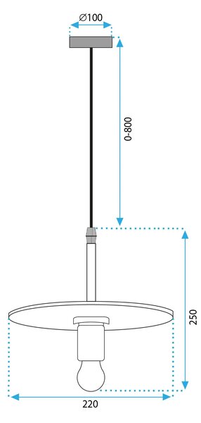 APP1180-1CP Κρεμαστό φωτιστικό