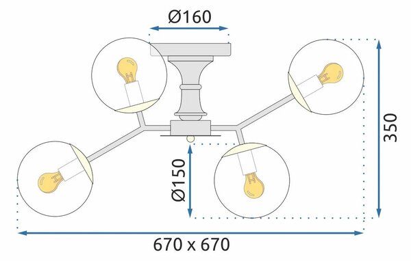 APP1134-6C Κρεμαστό φωτιστικό
