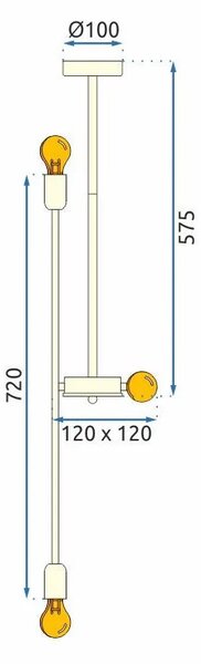 APP1115-6CP Κρεμαστό φωτιστικό