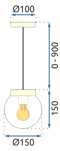 APP1151-1CP Κρεμαστό φωτιστικό