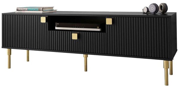 Έπιπλο Τηλεόρασης Dorset 162574569 160x40x54cm Black-Gold