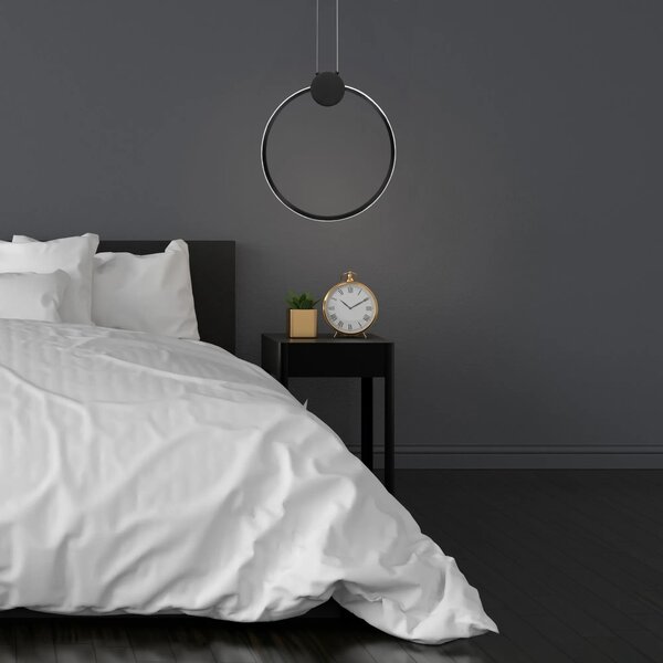 ΦΩΤΙΣΤΙΚΟ ΟΡΟΦΗΣ LED APP1392-CP ΜΑΥΡΟ 30εκ