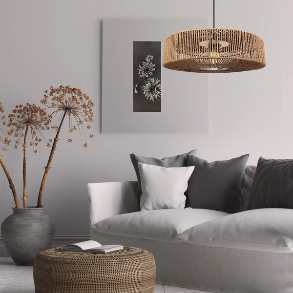 Κρεμαστό φωτιστικό Boho APP1294-1PC Μπεζ