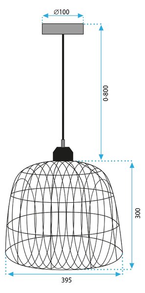 ΚΡΕΜΑΣΤΟ ΦΩΤΙΣΤΙΚΟ ΟΡΟΦΗΣ NATURAL BOHO APP1352-1CP 40 cm