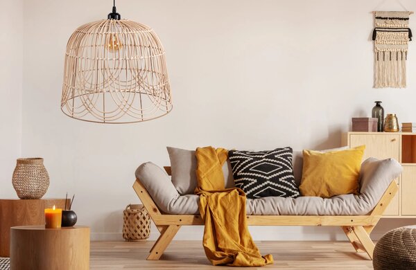 ΚΡΕΜΑΣΤΟ ΦΩΤΙΣΤΙΚΟ ΟΡΟΦΗΣ NATURAL BOHO APP1352-1CP 40 cm