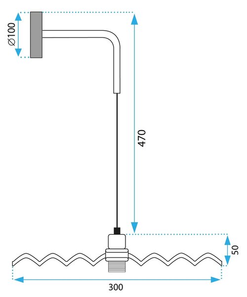 ΦΩΤΙΚΟ ΤΟΙΧΟΥ ΦΩΤΙΣΤΙΚΟ ΤΟΙΧΟΥ APP1355-1W Μαύρο 30 cm