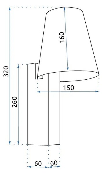 ΦΩΤΙΣΤΙΚΟ ΤΟΙΧΟΥ LOFT APP1279-1W BLACK