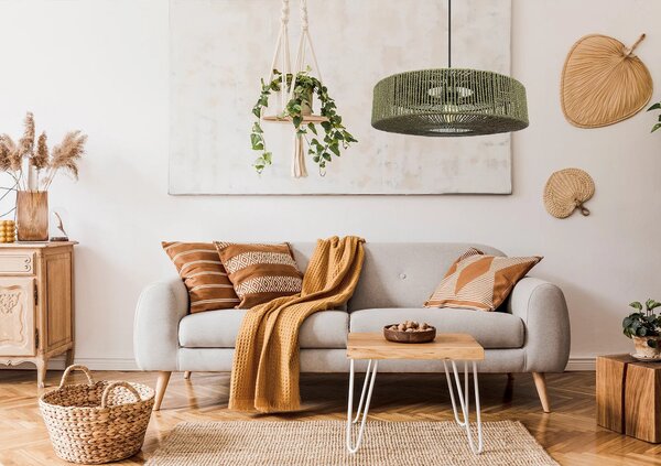 Κρεμαστό φωτιστικό Boho APP1296-1CP GREEN