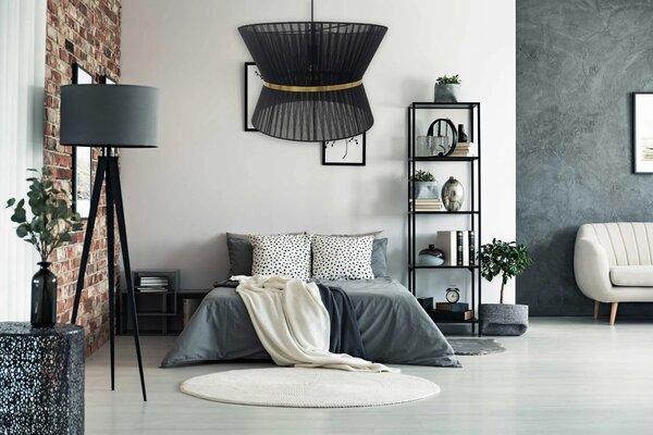 Κρεμαστό φωτιστικό APP1503-1CP BLACK
