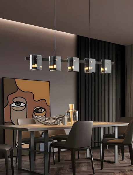 Ceiling lamp APP1706-5CP GREY G9