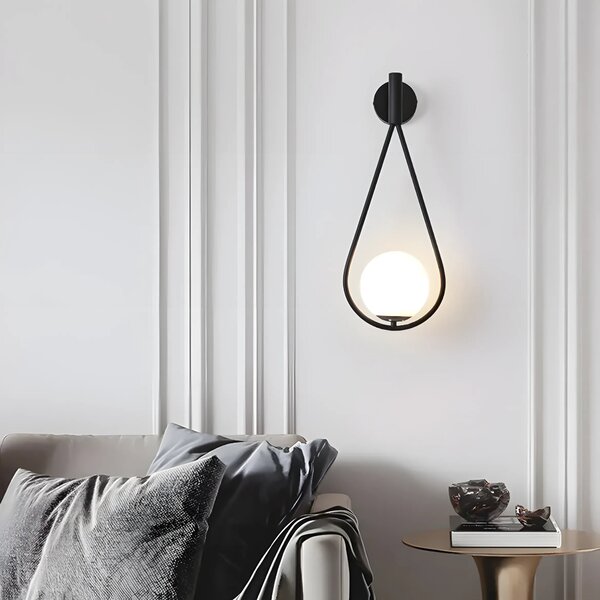 Φωτιστικό τοίχου G093-1W Black White