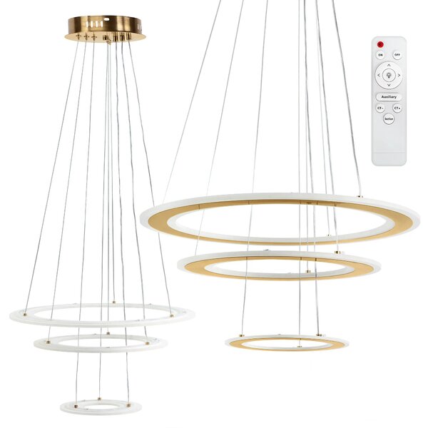 Κρεμαστό φωτιστικό LED G041-3CP BRUSH GOLD