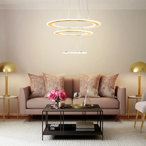 Κρεμαστό φωτιστικό LED G041-3CP BRUSH GOLD