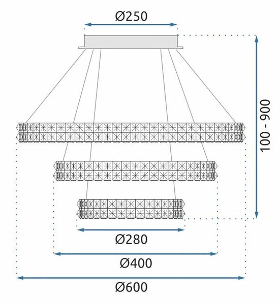 Λάμπα LED MS008-CP CHROME