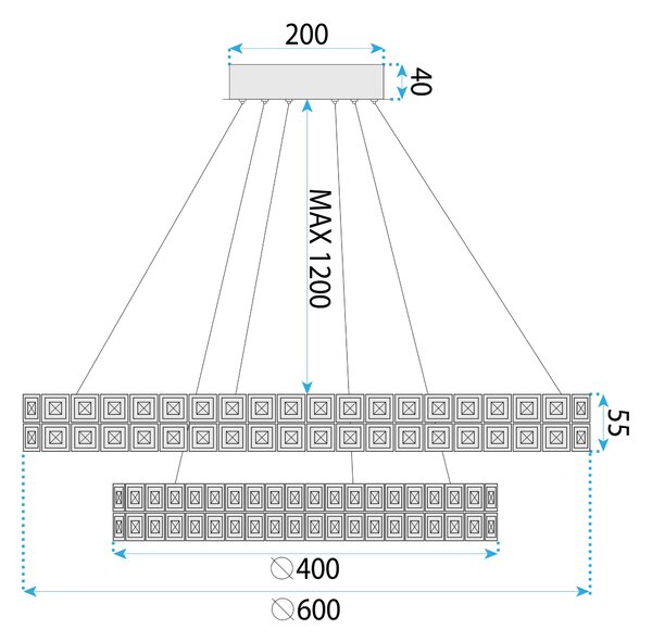 Λάμπα LED MS007-CP CHROME