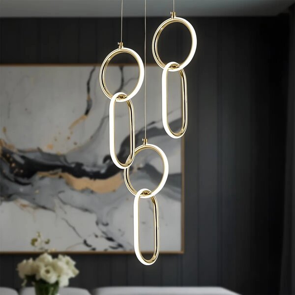 Φωτιστικό οροφής LED G077-3CPR Gold