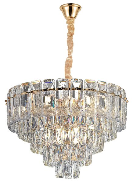 Κρεμαστό φωτιστικό με κρύσταλλα G056-CP 50cm GOLD