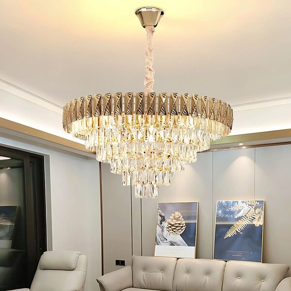 Κρεμαστό φωτιστικό με κρύσταλλα G061-CP 80CM GOLD