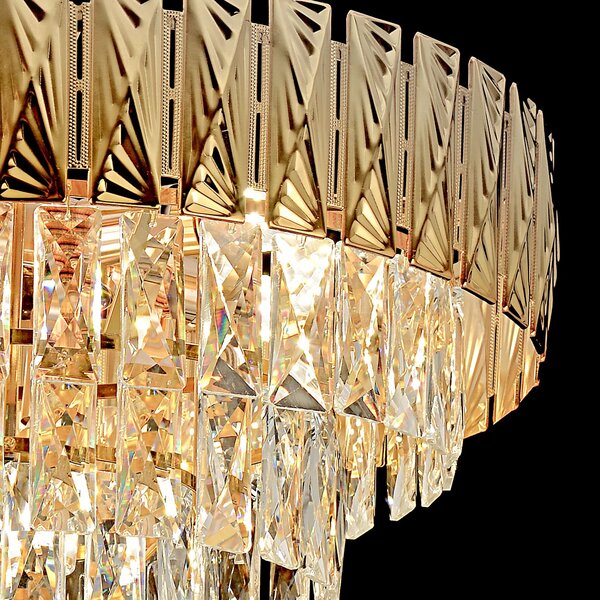 Κρεμαστό φωτιστικό με κρύσταλλα G061-CP 80CM GOLD