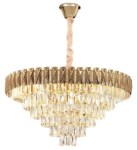 Κρεμαστό φωτιστικό με κρύσταλλα G061-CP 80CM GOLD