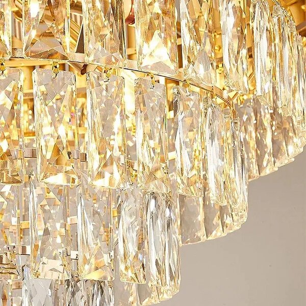 Κρεμαστό φωτιστικό με κρύσταλλα G061-CP 80CM GOLD