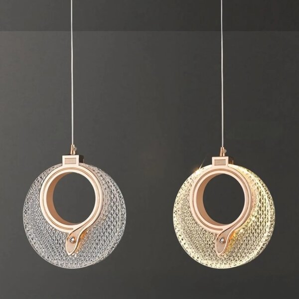 Κρυστάλλινο Κρεμαστό Φωτιστικό LHJ110-1CP LIGHT ROSE GOLD