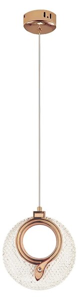 Κρυστάλλινο Κρεμαστό Φωτιστικό LHJ110-1CP LIGHT ROSE GOLD