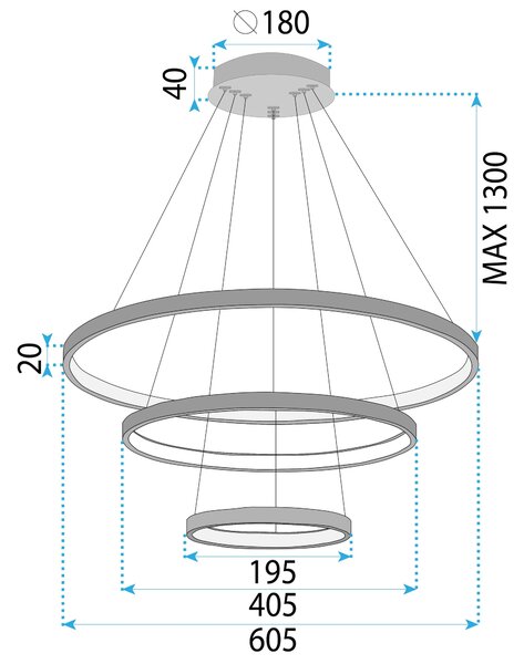 Λάμπα LED LHJ013-CP3 BLACK