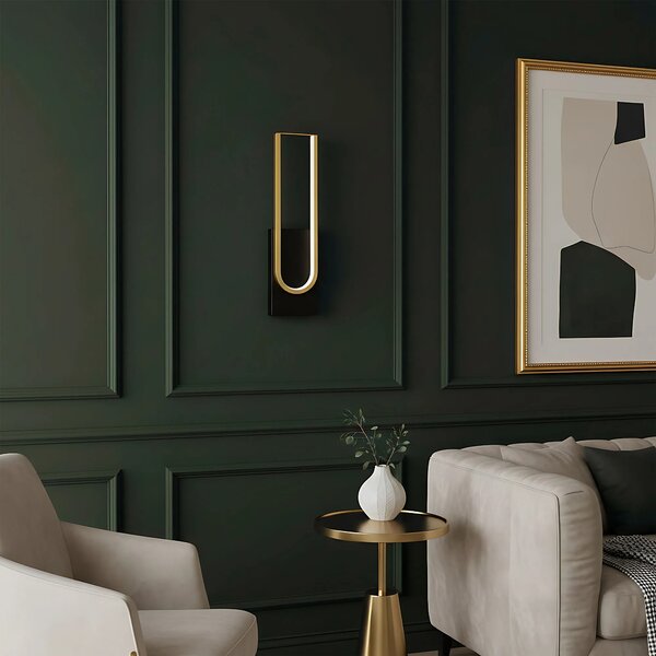 Φωτιστικό τοίχου LED APP1782-W Brush Gold/Black