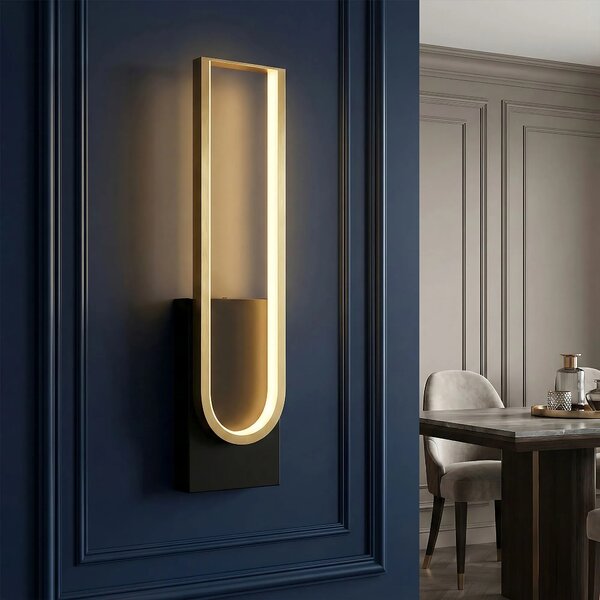Φωτιστικό τοίχου LED APP1782-W Brush Gold/Black
