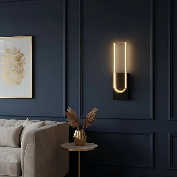Φωτιστικό τοίχου LED APP1782-W Brush Gold/Black