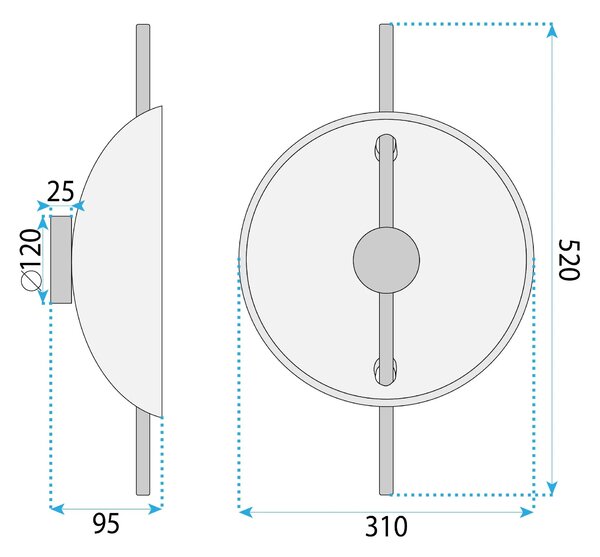 ΦΩΤΙΣΤΙΚΟ ΤΟΙΧΟΥ LED APP1762-1W