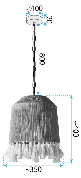 Λάμπα APP1734-1CP 30 cm