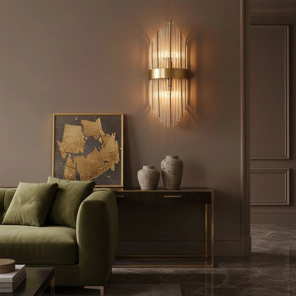 Φωτιστικό τοίχου APP1761-1W Brush Gold